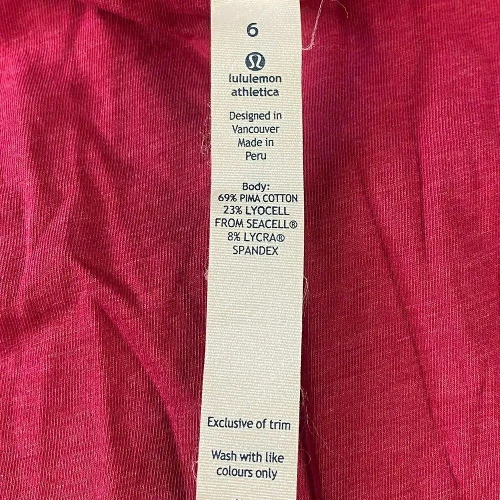 🪦Lululemon Vita Racer Tank Heathered Bumble Berry size 6